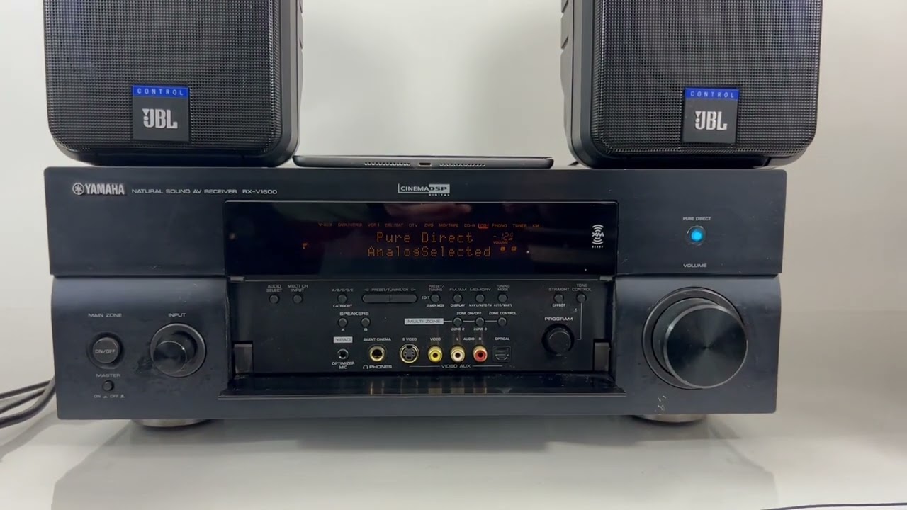 YAMAHA RX-V1600 AM-FM 7.1 Channel Surround Stereo AV Receiver - Video 2