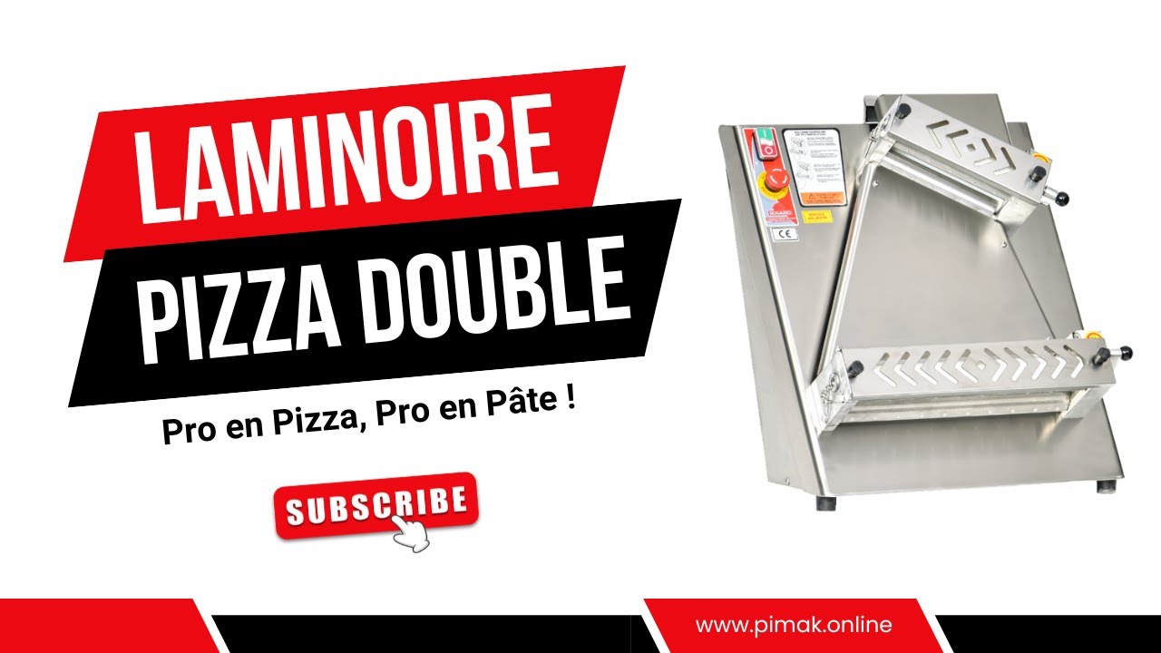 🍕 Laminoir Pizza Double BOGAZICI – INOX – Précision et performance 💪
