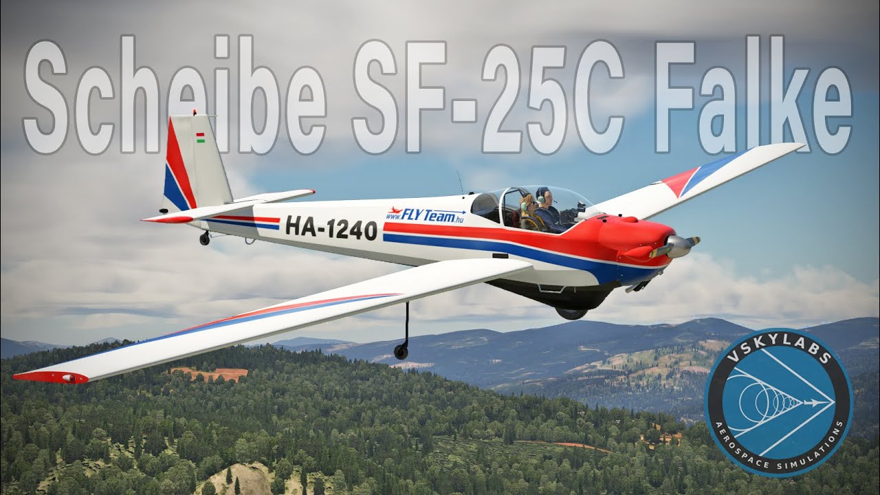 VSKYLABS SF-25C Falke V3.0 full flight (X-Plane 11)