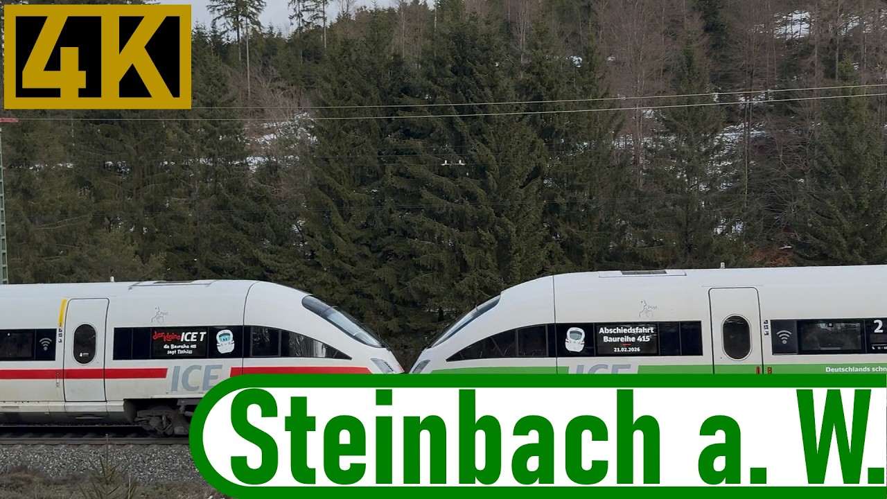 Nichts los im Frankenwald?! Zugverkehr bei Steinbach am Wald