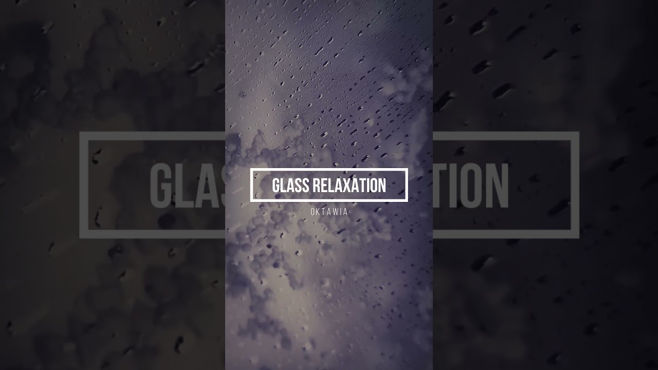 1 minture of Relaxing Soundscape. Recording of rain and hail noise with calming background music