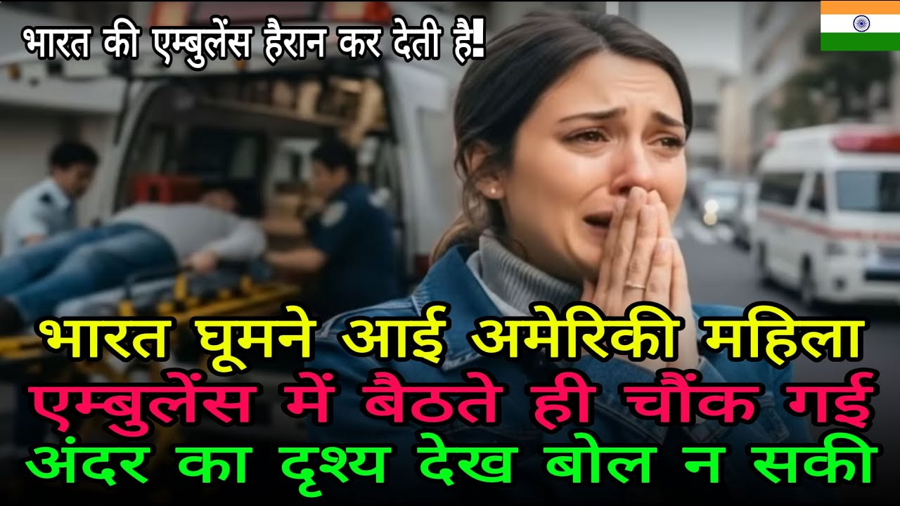 भारत की एंबुलेंस अजीब है!” अमेरिका के पिता बेटी भारत में सवार होकर चौंक गए
