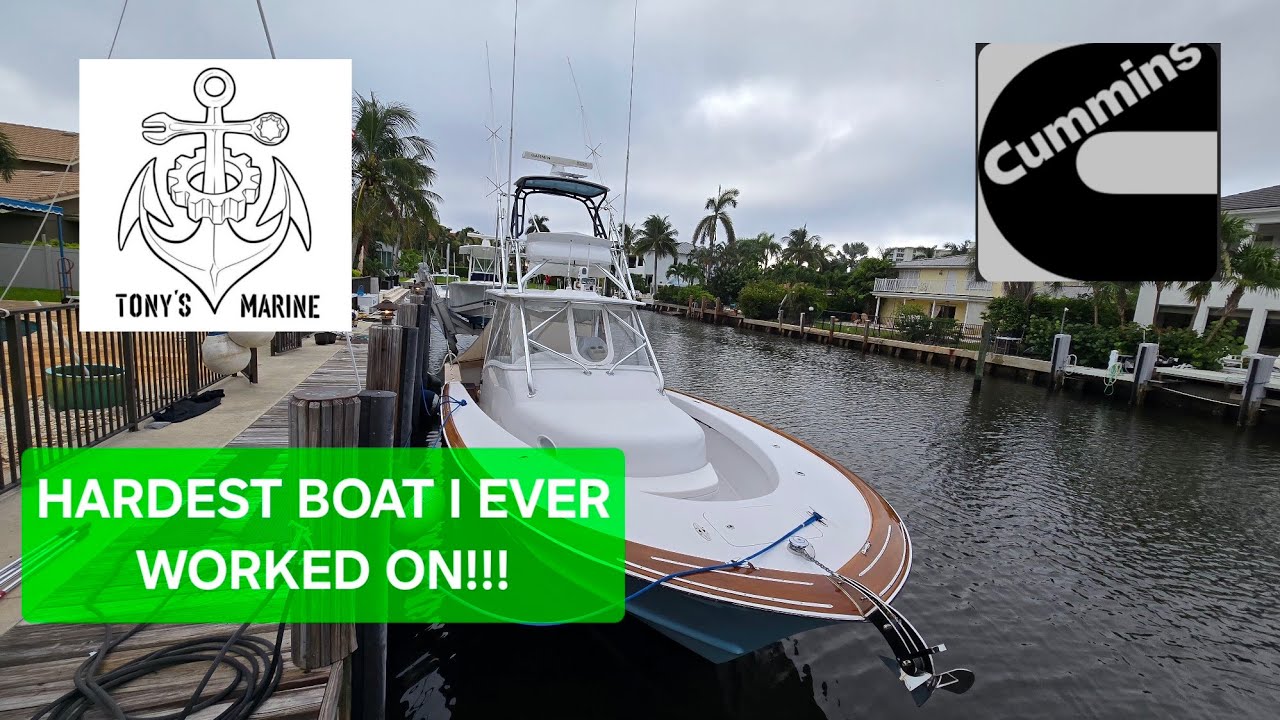 1000 Hour SERVICE FINISHED! 6.7L CUMMINS MARINE ENGINES in a Winter Custom Yacht