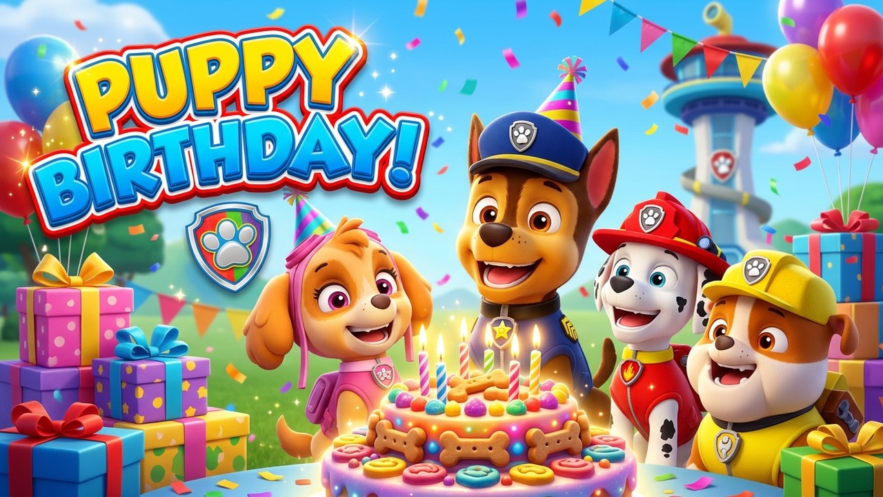 🎂🎁 Kids Book Read Aloud: Paw Patrol : Puppy Birthday to You! by Nickelodeon