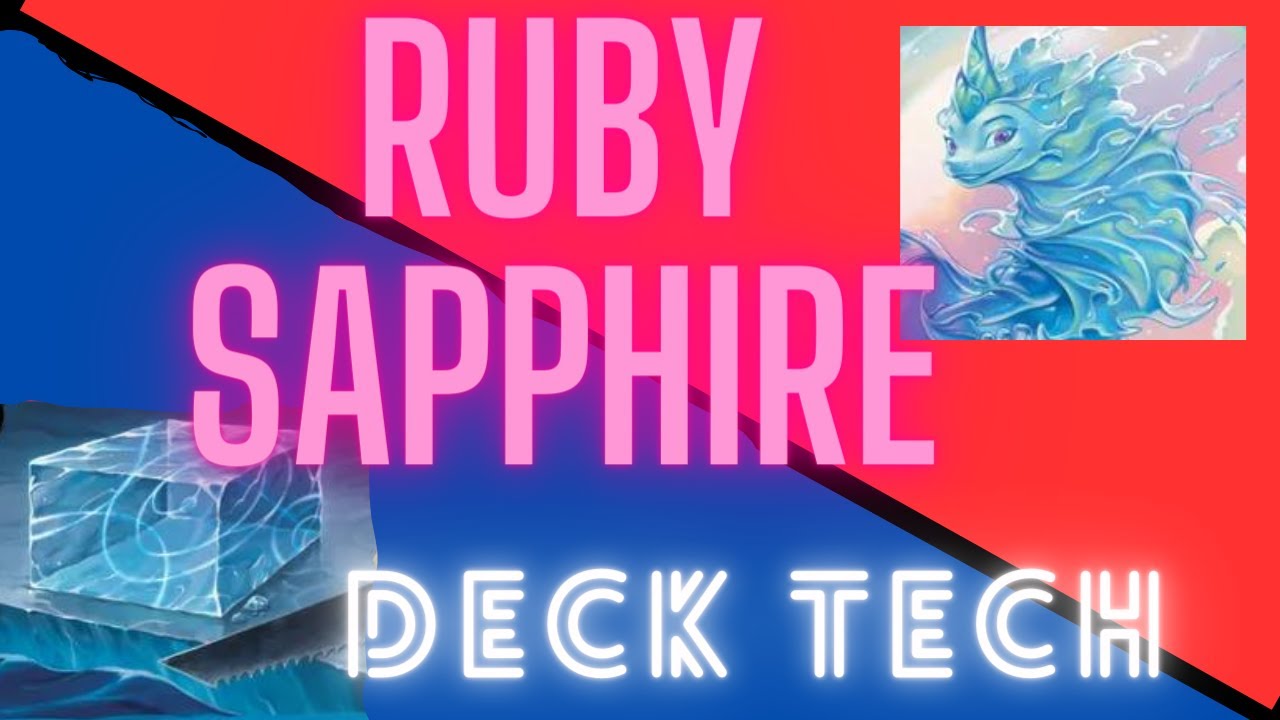 DISNEY LORCANA Ruby Sapphire Ice Block Deck Guide