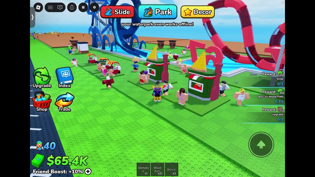 Roblox my water park