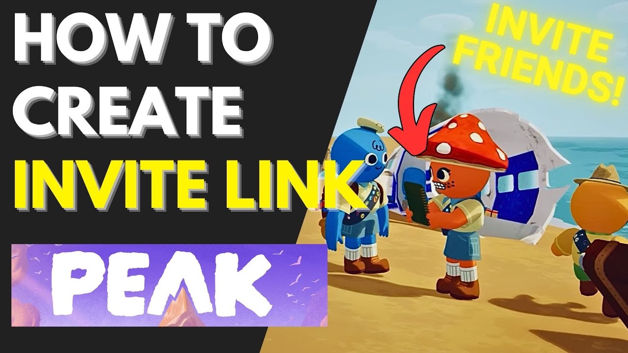 PEAK - How To Create & Use Lobby Invite Link (Easy)