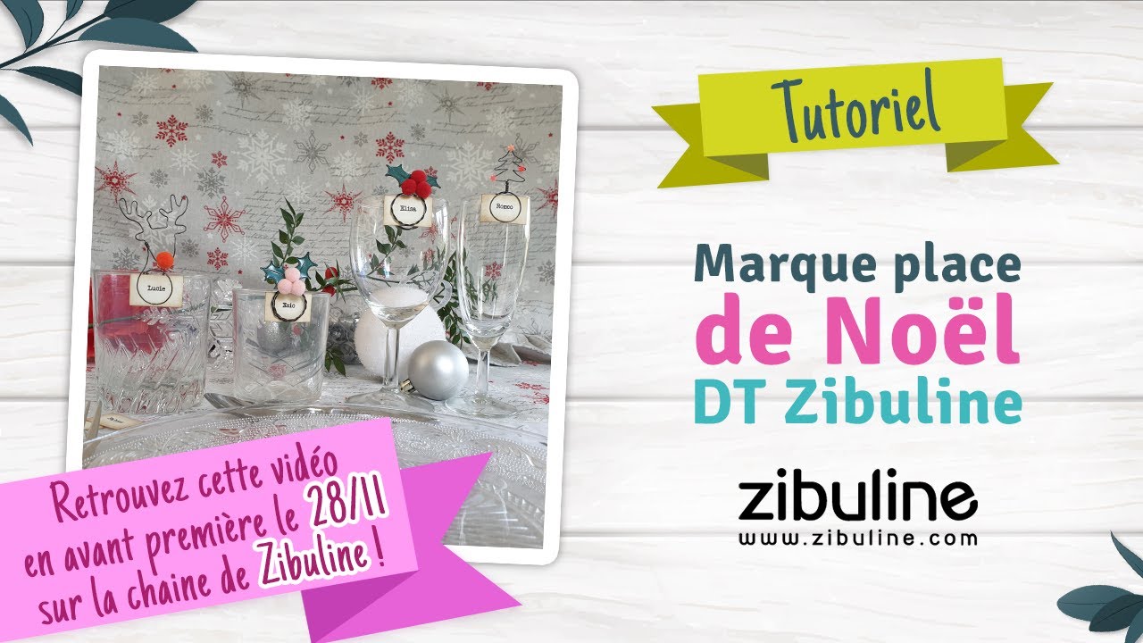 Tutoriel marque place pour vos tables de fêtes 