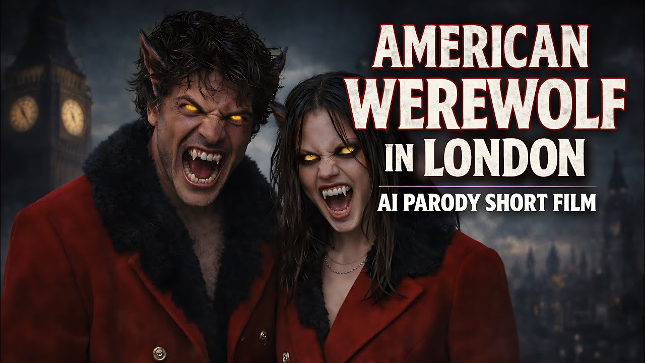 American Werewolf in London — AI Parody Short Film | Inspired by Jenna Ortega