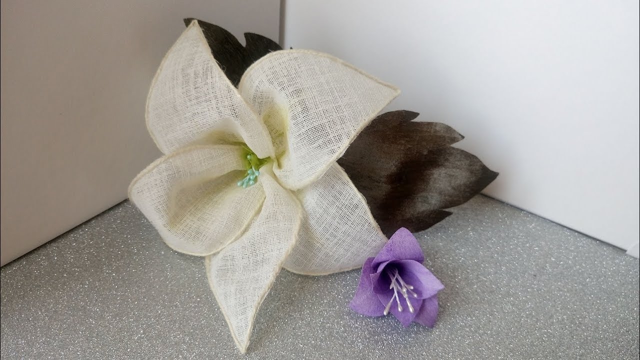 Flores de tela fáciles de hacer