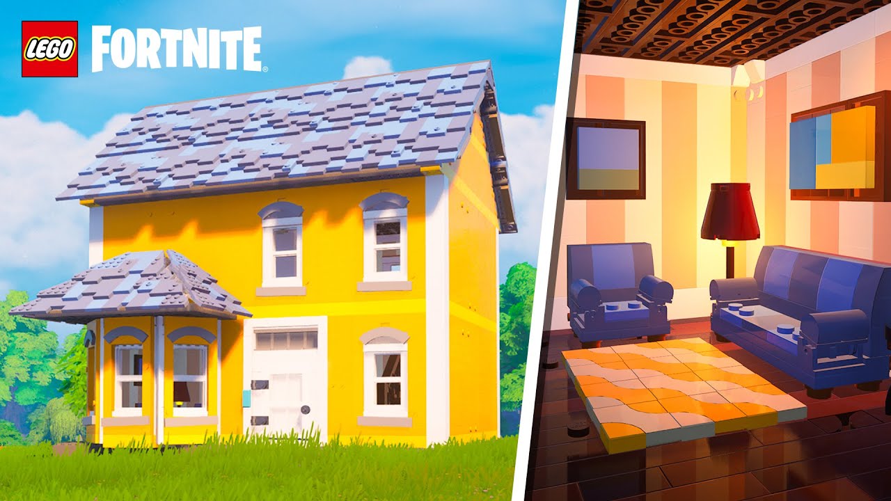 How To Build a Simple Starter House in Lego Fortnite!