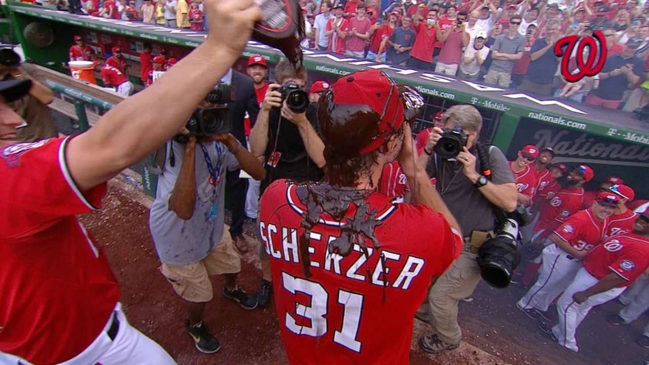 PIT@WSH: Scherzer pitches a no-hitter vs. Pirates