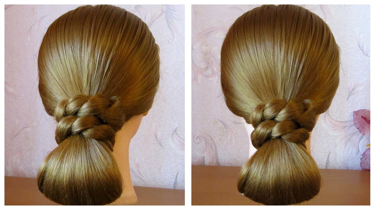 Chignon élégant, facile et rapide (en 2 minutes) ❀ Coiffure simple à faire soi même
