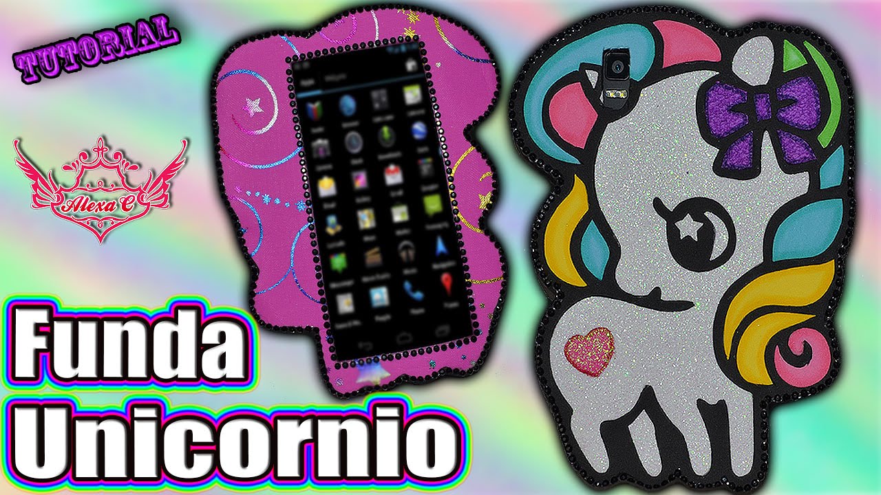 ♥ Tutorial: Funda Unicornio (Goma Eva/Foamy) ♥