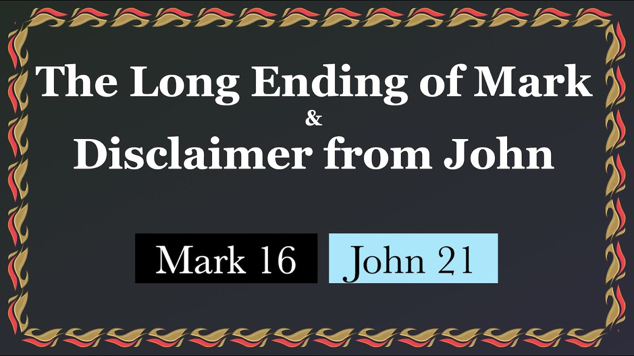 740. Long Ending of Mark & Disclaimer from John. Amen from All Four.  Mark 16:9-20, John 21:25