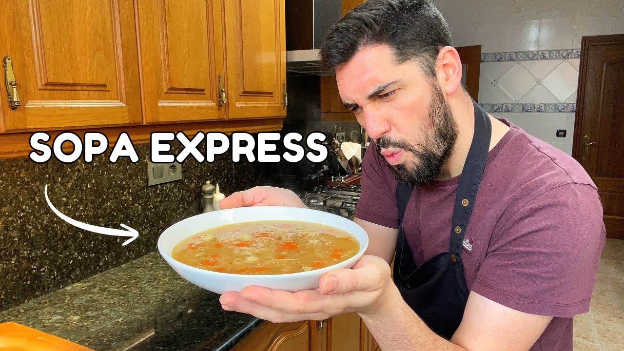 Como preparar SOPA de POLLO y VERDURAS💚 | Receta Fácil y Rápida🤤