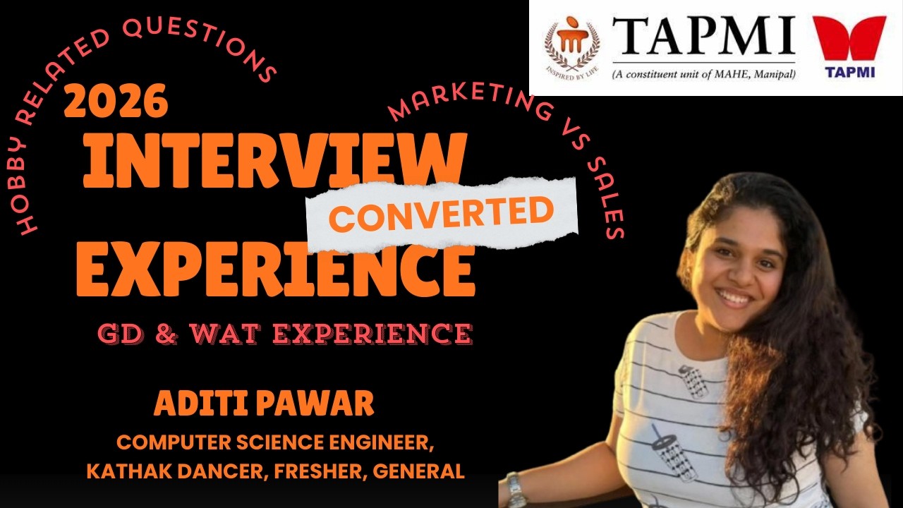 TAPMI INTERVIEW EXPERIENCE CONVERTED| GEF | GDPI | MBA CORE, MARKETING, INTERNATIONAL SPECIALIZATION
