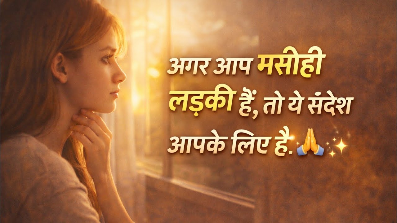 अगर आप मसीही लड़की हैं, तो ये संदेश आपके लिए है | विशेष संदेश 🙏✨ ll Peace In Jesus ✝️