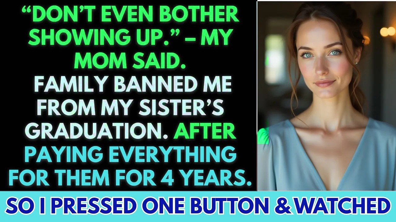 My Family Banned Me From My Sister’s Graduation — So I Took Back Everything They Took From Me