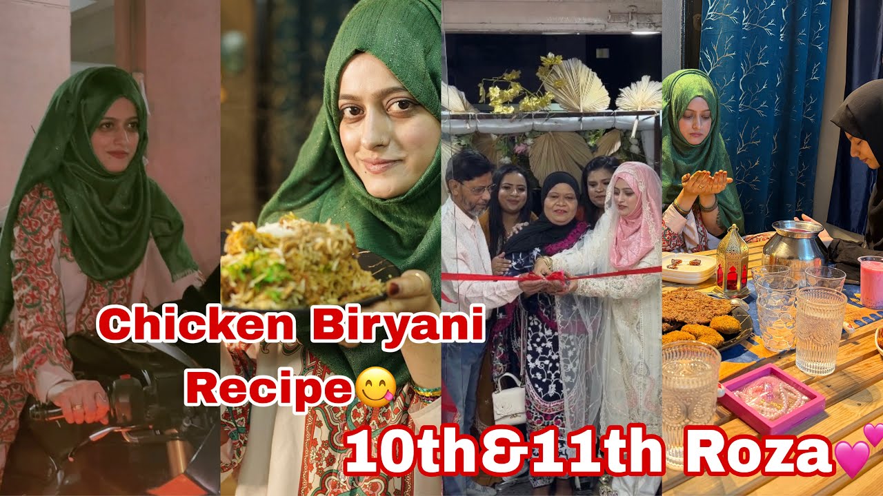 10th &11th Roza💕Chicken Biryani Recipe 😋#meenazfam #recipe #biryani #ramadan #sehri#Iftar #roza#fyp 