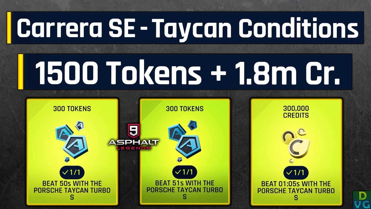 Asphalt 9 | Porsche Carrera GT Special Event - All Porsche Taycan Conditions
