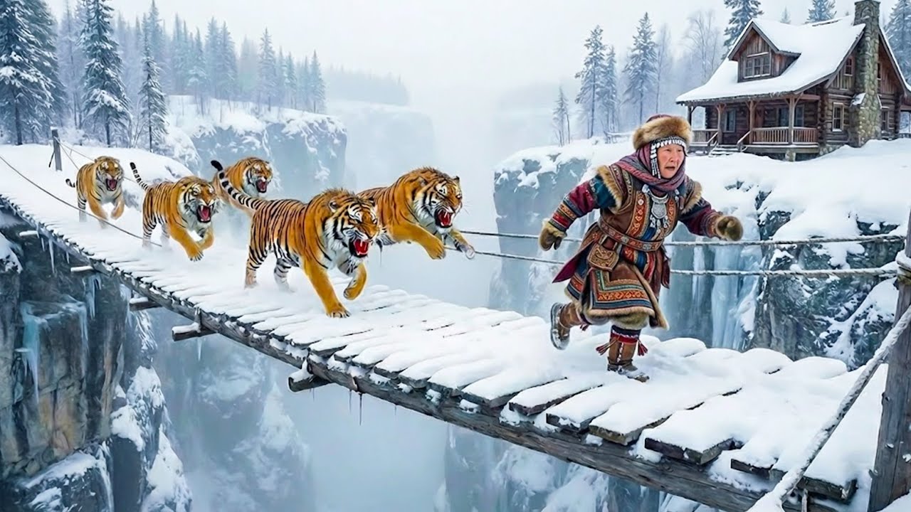 80-Year-Old Widow Lives On A Cliff And Escapes From A Pack Of Siberian Tigers | Extreme Yakutia
