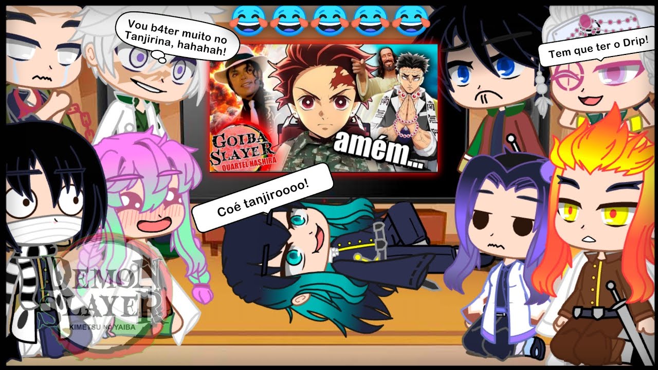 Hashiras react KIMETSU NO YAIBA E O QUARTEL HASHIRAS { TsukiUraya } REACT gacha