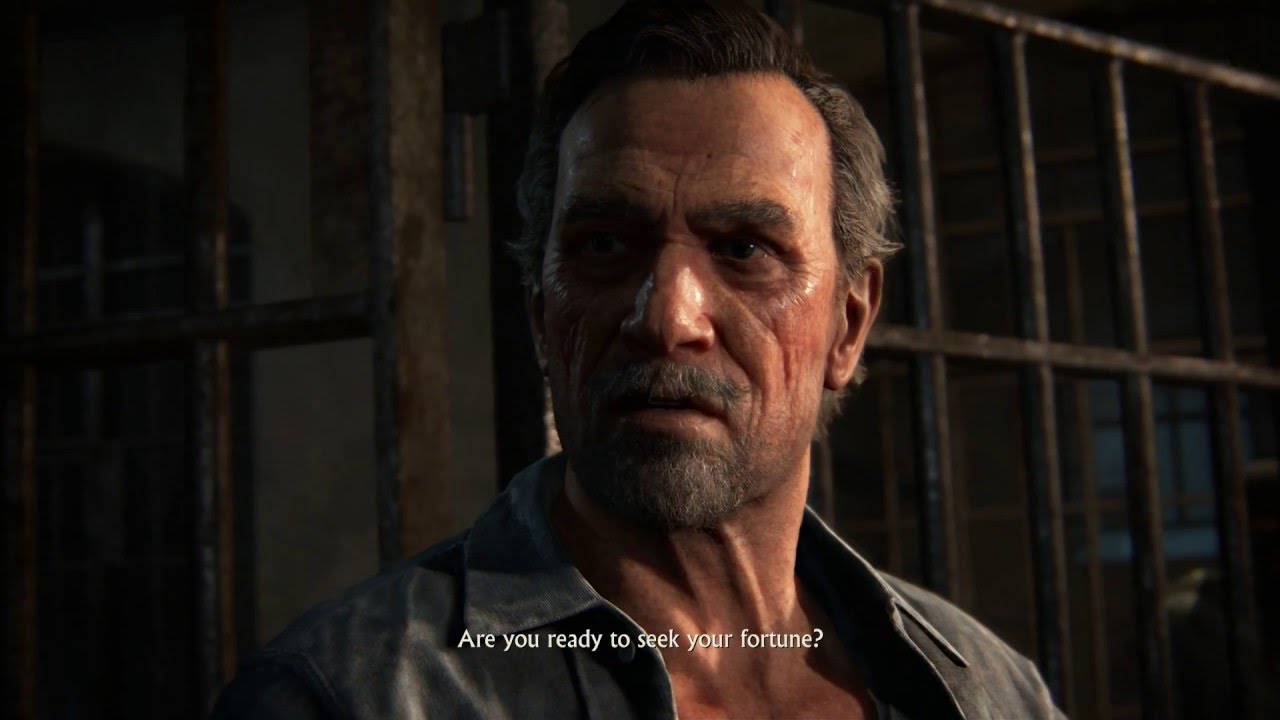 Uncharted 4: A Thief's End - Chapter 5: Hector Alcazar Introduction (Sam's Cell) Dialogue Cutscene