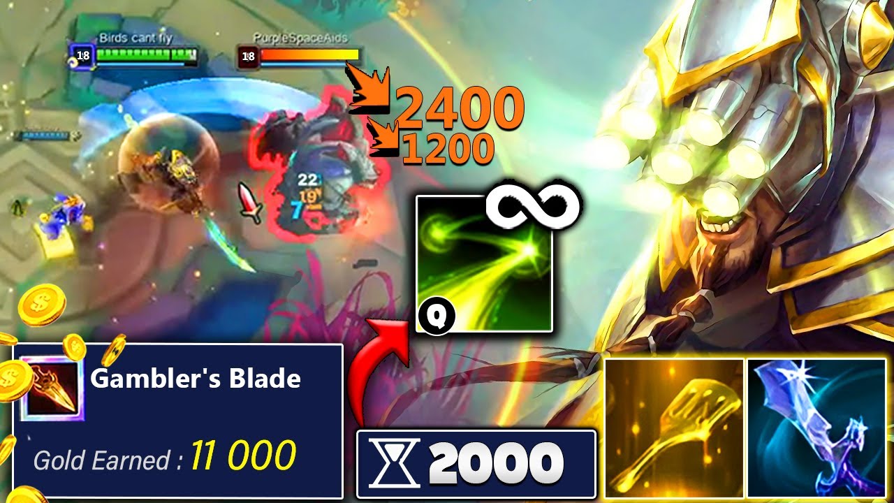 2000 ABILITY HASTE Q MASTER YI WITH 11,000 GAMBLER BLADE EARNED (0.00 SECOND ON Q) ft. Rank 1 Arena