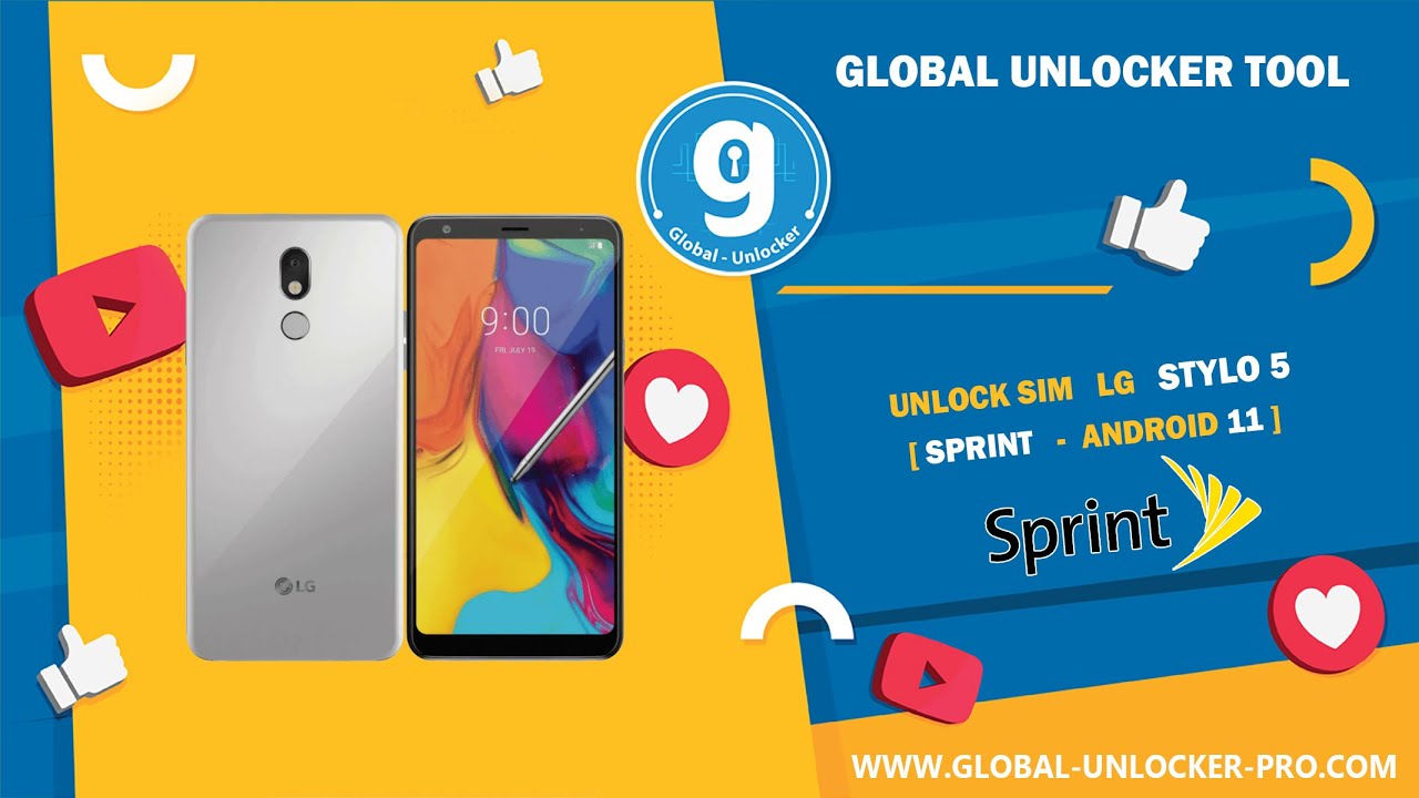 Unlock Sim LG Stylo 5 Sprint LM-Q720PS By Global Unlocker Pro
