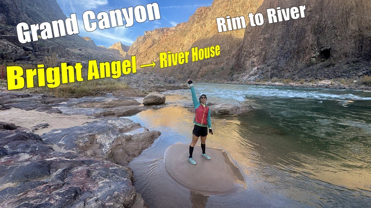 Grand Canyon Run  | Bright Angel to River House & Back | Witnessed a Helicopter Rescue