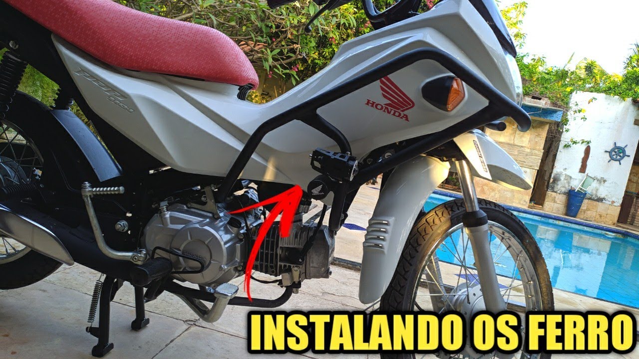 PROTETOR DE CARENAGEM POP110 [INSTALANDO]