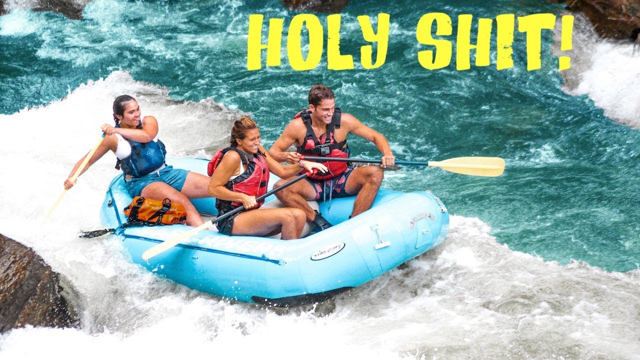WHITEWATER RAFTING in the GREAT SMOKY MOUNTAINS (HUGE RAPIDS!!)