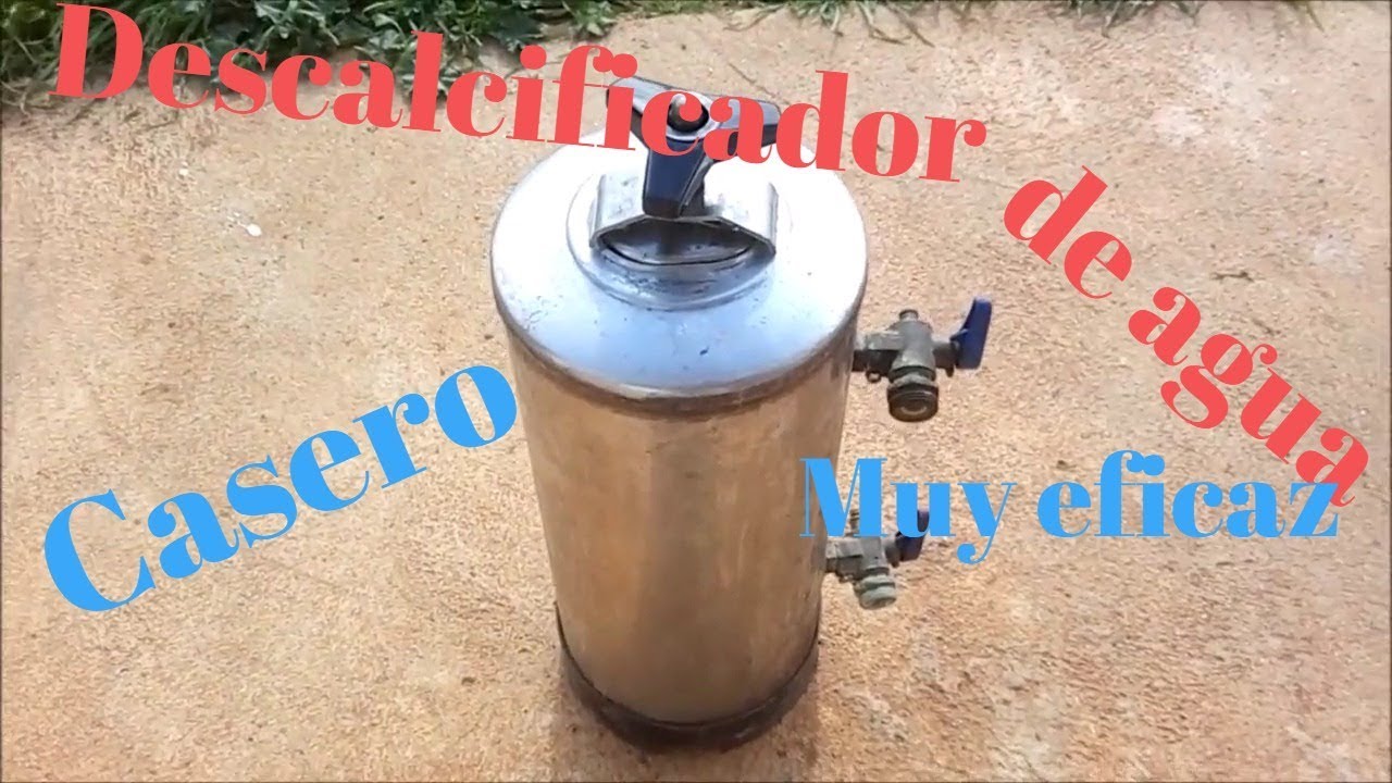 Descalcificador de agua para hogar reciclado