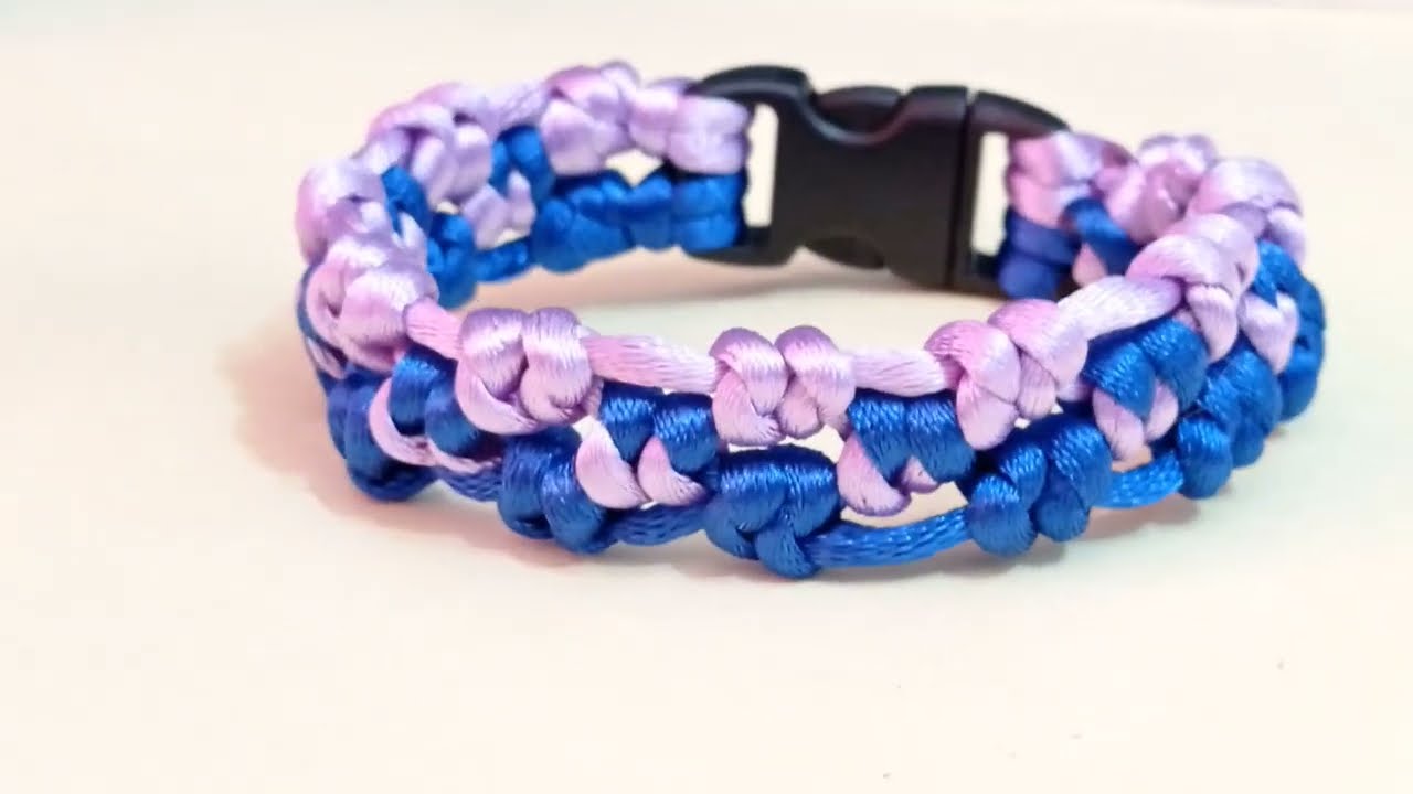 clase # 9 Pulsera de hilo con nudo de serpiente
