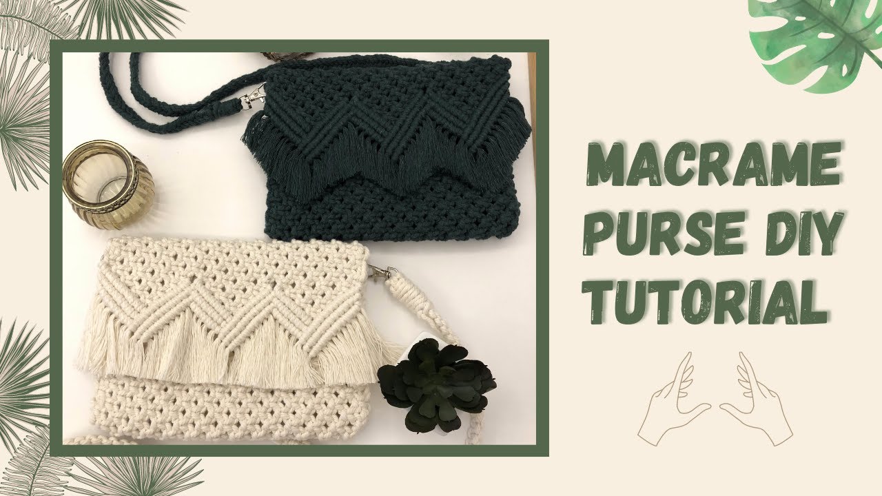MACRAME PURSE TUTORIAL DIY BAG | Makrome çanta yapımı