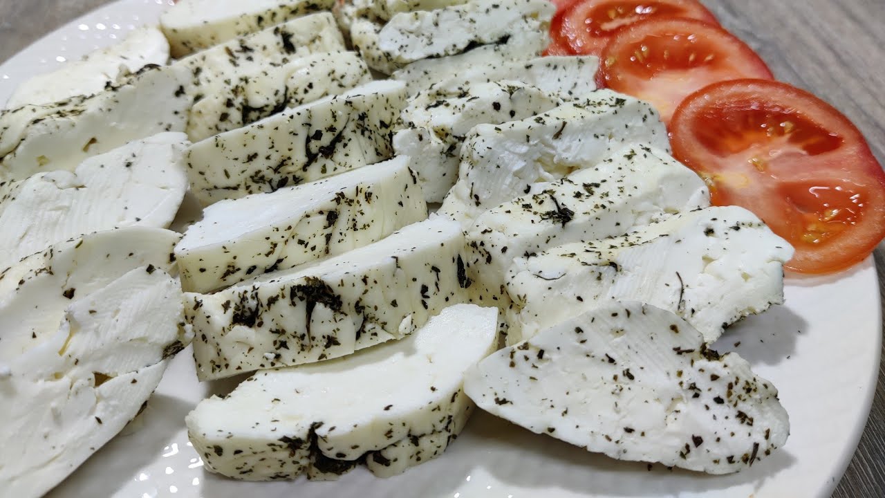 How to make traditional Cyprus halloumi Cheese كيفية صنع جبنة الحلومي القبرصية التقليدية
