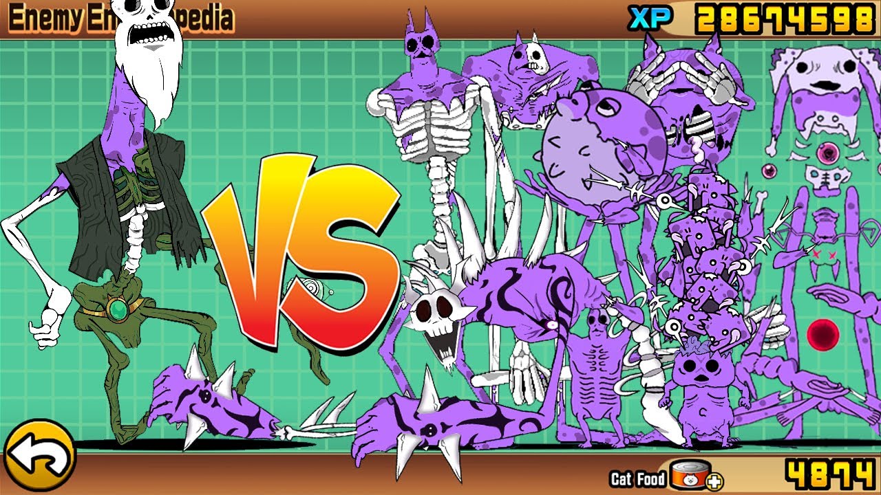 The Battle Cats - Ancient Immortal Papaluga VS Zombie Nekoluga!