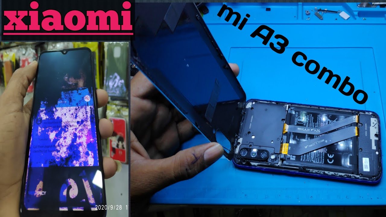 xiaomi A3 display changing l mi A3 combo replacement l A3 disassembly