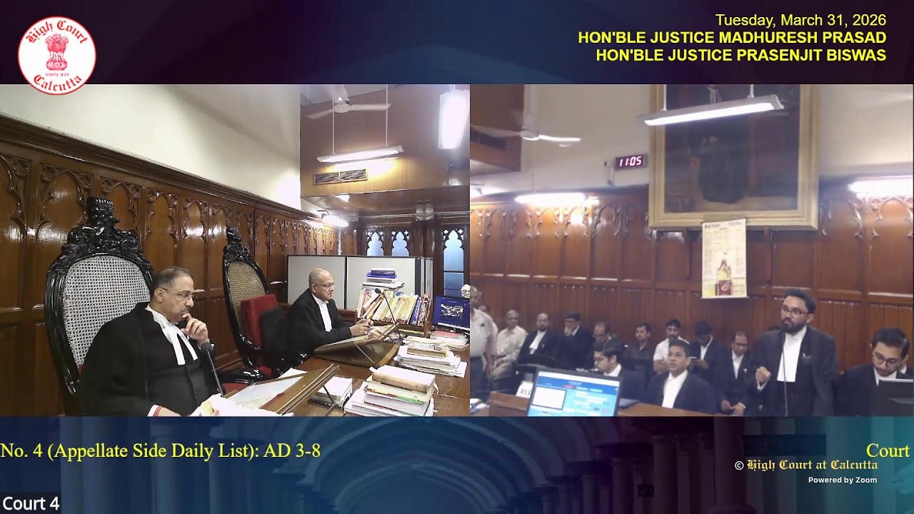 31 March 2026 | Court No. 4 | Live Streaming of the Court proceedings.