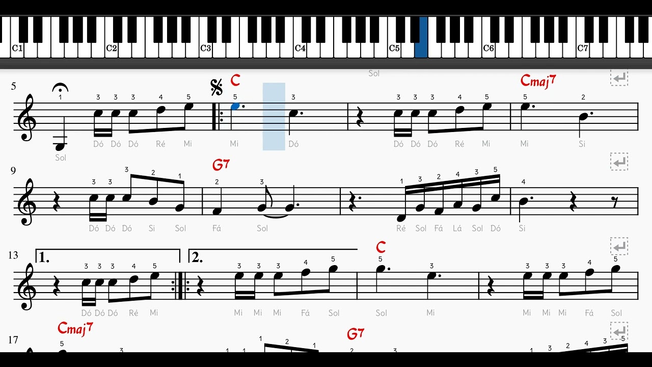 🎼 Dolannes melodie - 392 - Richard Clayderman - Tutotiral Partitura Fácil