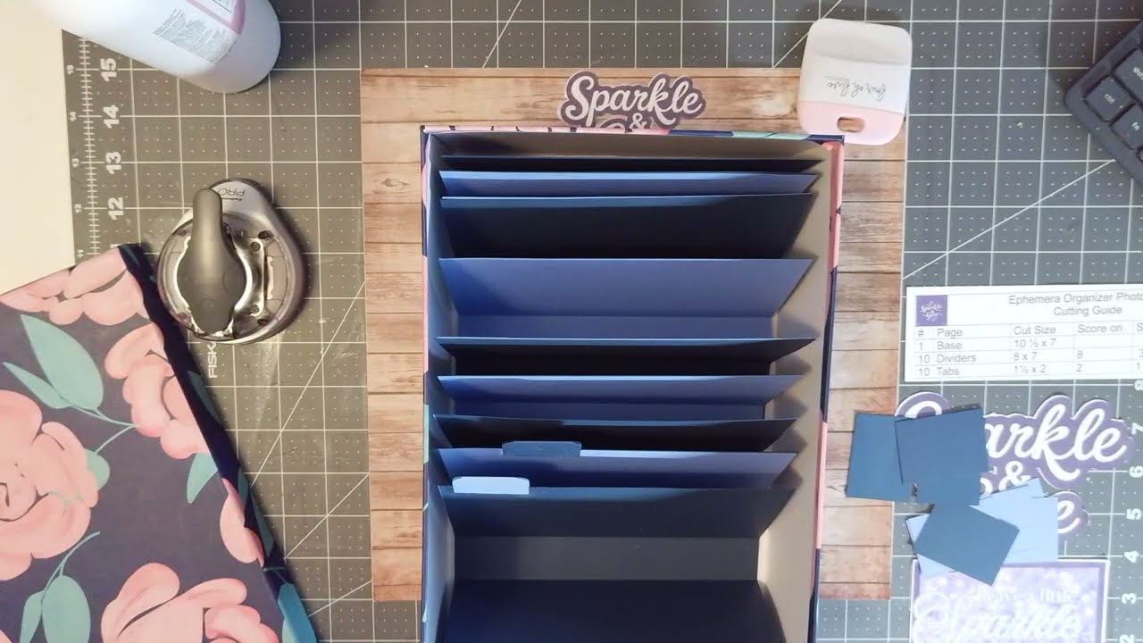 DIY Ephemera Organizer Insert for Photo Boxes | Easy Craft Room Organization