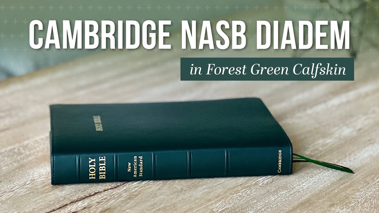Распаковываем совершенно новую Диадему NASB от Cambridge Bibles в цвете FOREST GREEN из телячьей ...