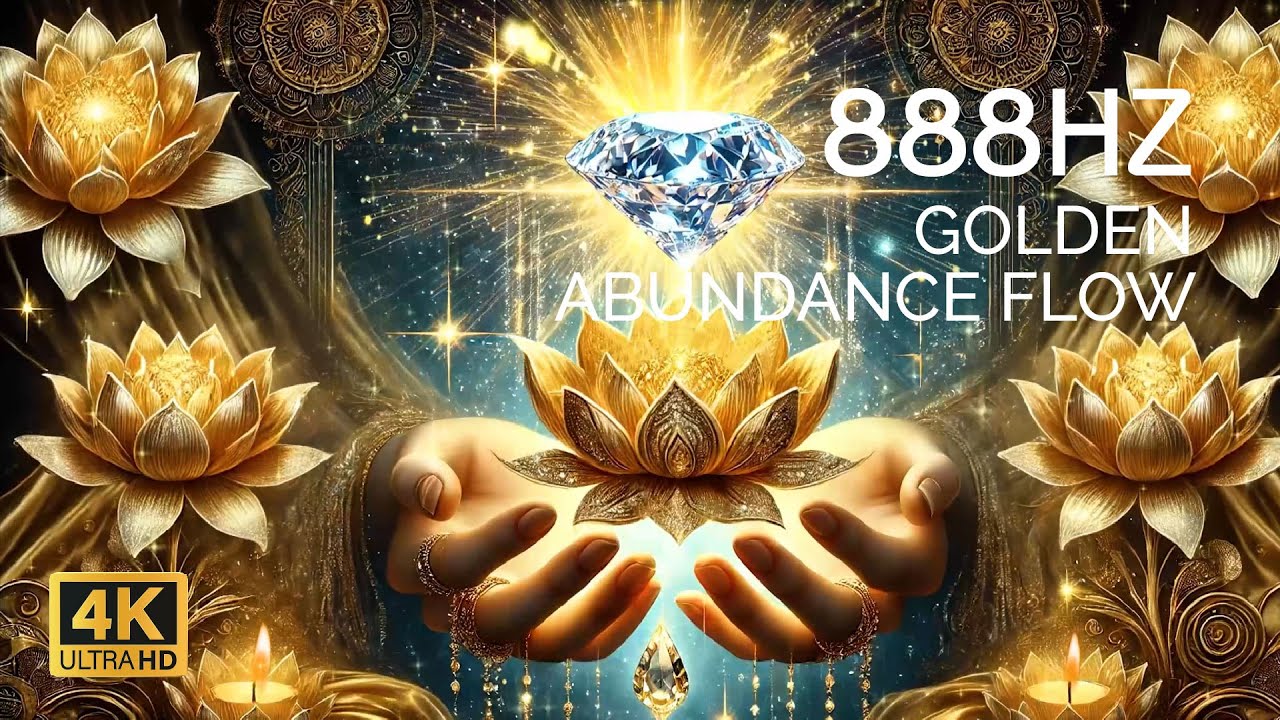 888Hz Golden Abundance Flow — Enter Prosperity Vibration & Positive Energy ~ Miracle Frequency