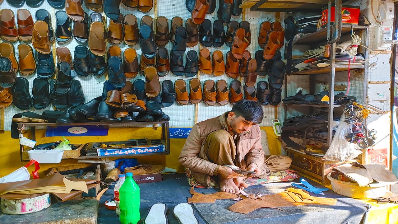 How to make a Foot Sliper | Shoes Making Process by Talented Boy