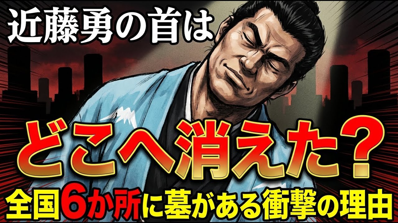 近藤勇の首はどこへ消えた？全国6か所に墓が存在する衝撃の真実 #新撰組 #近藤勇 #幕末 #土方歳三 #永倉新八 #歴史ミステリー #日本史