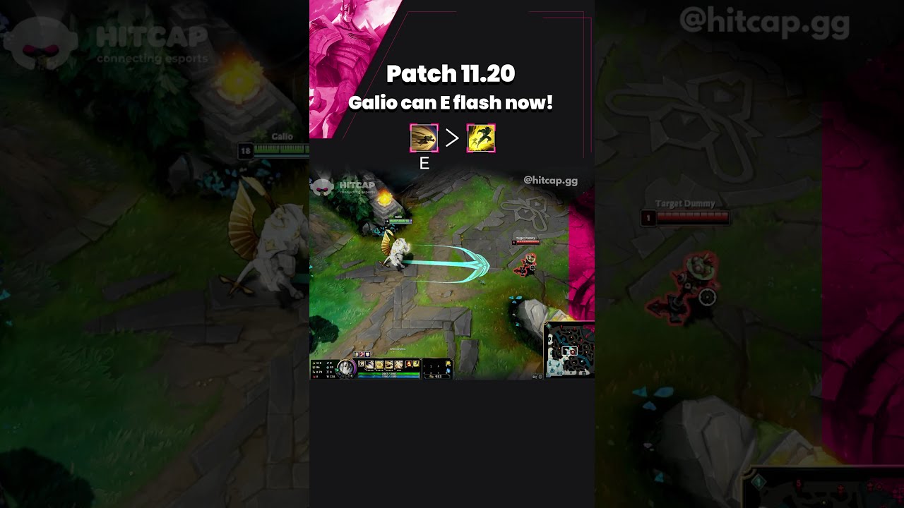 11.20 Galio can E flash now! #shorts