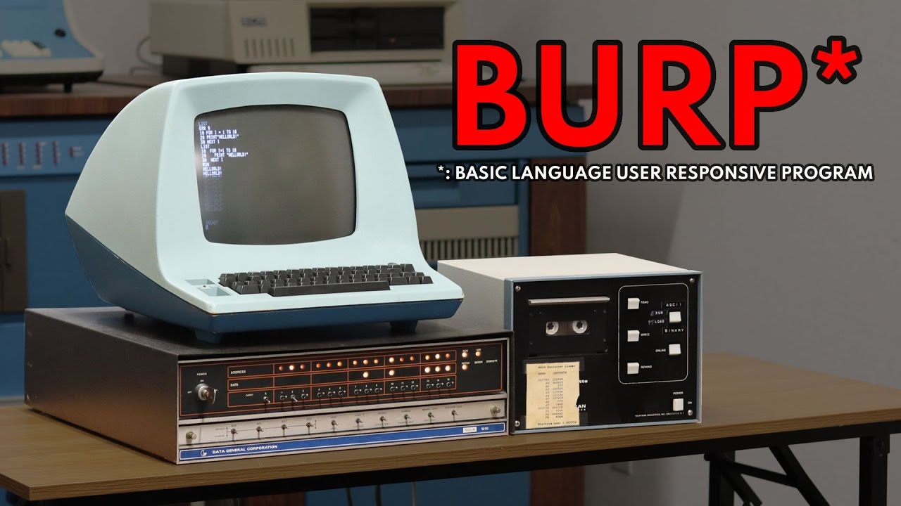 Rescuing a Rare version of BASIC with the Data General Nova!