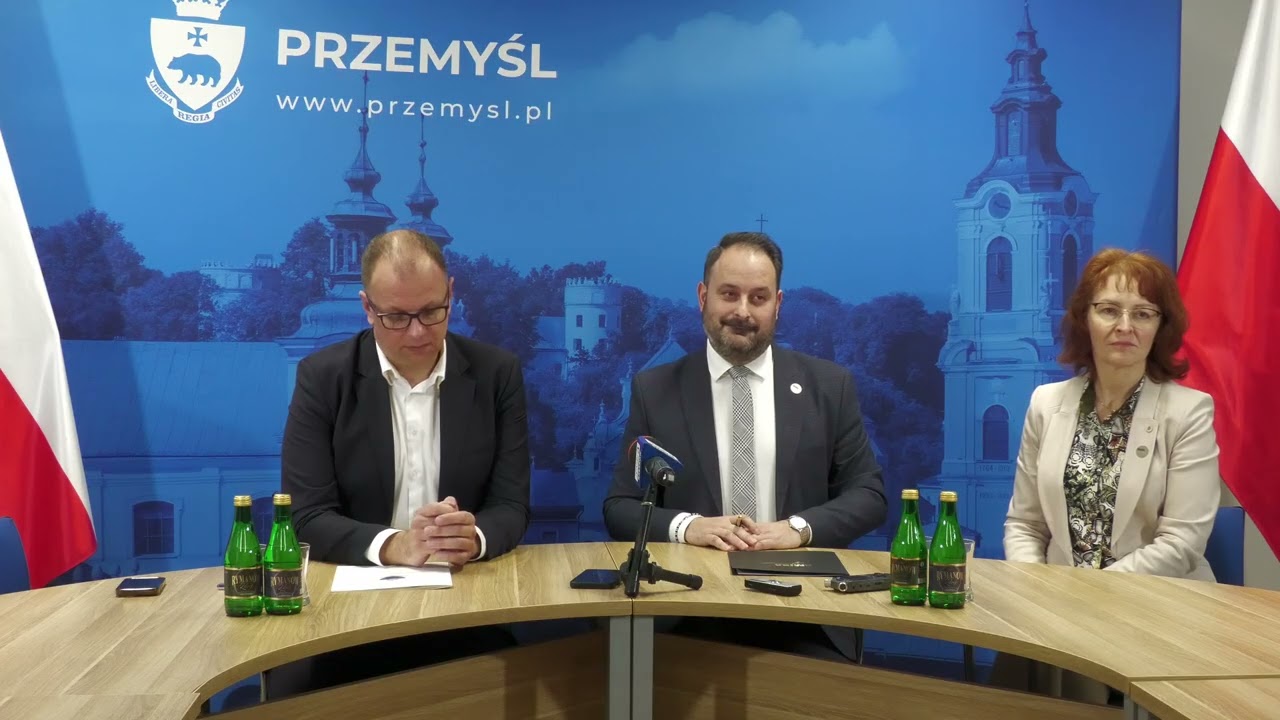Konferencja prasowa Prezydenta Miasta Przemyśla i Wójta Gminy Przemyśl