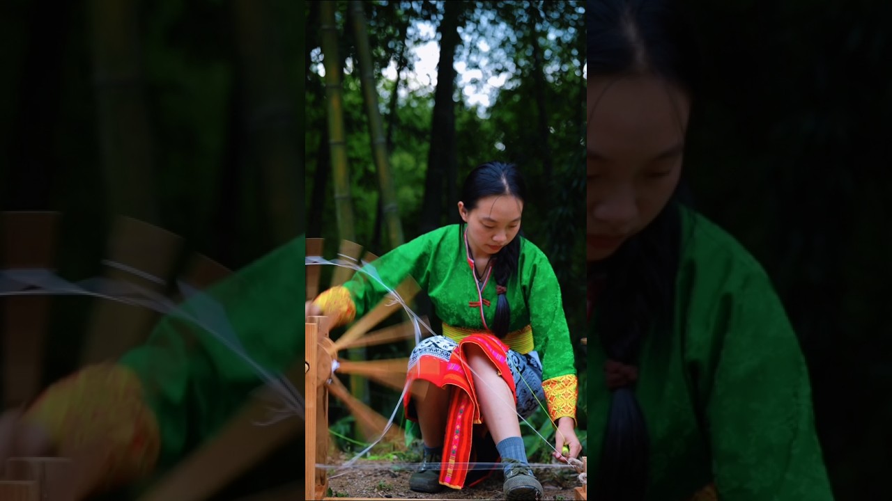Traditional craft of making yarn, naturally dyeing fabric, and creating exquisite embroidery art